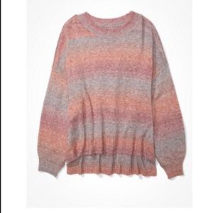 AE dreamspun balloon sleeve crew neck sweater